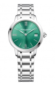 Baume & Mercier Classima ∅31 mm - 5 ATM, Esfera verde, brazalete de acero