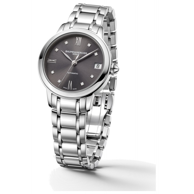Baume & Mercier Classima ∅31 mm - 5 ATM, Esfera gris, brazalete de acero