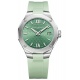 Baume & Mercier Riviera ∅36 mm - 5 ATM, Esfera verde, correa de caucho