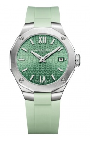 Baume & Mercier Riviera ∅36 mm - 5 ATM, Esfera verde, correa de caucho