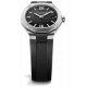 Baume & Mercier Riviera ∅36 mm - 5 ATM, Esfera negra, correa de caucho