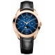 Baume & Mercier Clifton ∅42 mm - 5 ATM, Esfera azul, correa de aligátor con escamas cuadradas semimate