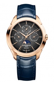 Baume & Mercier Clifton ∅42 mm - 5 ATM, Esfera gris, correa de aligátor