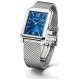 Baume & Mercier Hampton 43,0 x 27,5 mm - 5 ATM, Esfera azul, brazalete de acero
