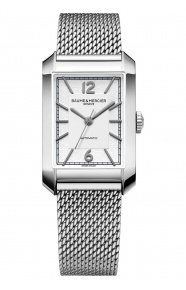 Baume & Mercier Hampton 43,0 x 27,5 mm - 5 ATM, Esfera gris, brazalete de acero