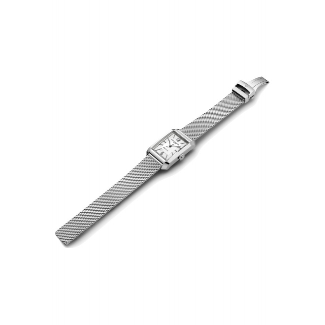 Baume & Mercier Hampton 43,0 x 27,5 mm - 5 ATM, Esfera gris, brazalete de acero