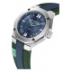 Baume & Mercier Riviera ∅42 mm - 10 ATM, Esfera azul, correa de elasto fkm