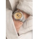 Baume & Mercier Riviera ∅40 mm - 5 ATM, Esfera amarilla, brazalete de acero