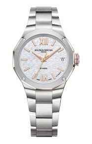 Baume & Mercier Riviera ∅33 mm - 5 ATM, Esfera nácar blanco