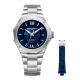 Baume & Mercier Riviera ∅39 mm - 10 ATM, Esfera azul, correa de caucho - aligátor