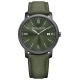 Baume & Mercier Classima ∅42 mm - 3 ATM, Esfera verde, correa de tejido