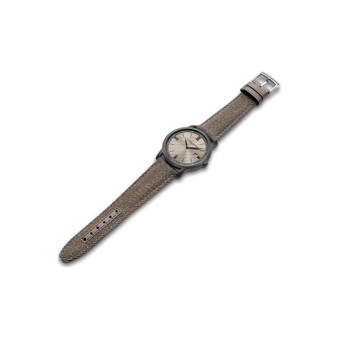 Baume & Mercier Classima ∅42 mm - 3 ATM, Esfera gris, correa de tejido