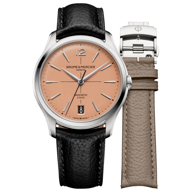 Baume & Mercier Clifton ∅39 mm - 5 ATM, Esfera cobre, correa de becerro