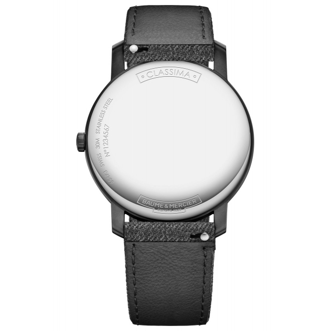 Baume & Mercier Classima ∅42 mm - 3 ATM, Esfera azul, correa de tejido