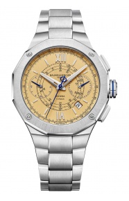 Baume & Mercier Riviera ∅41 mm - 10 ATM, Esfera amarilla, brazalete de acero