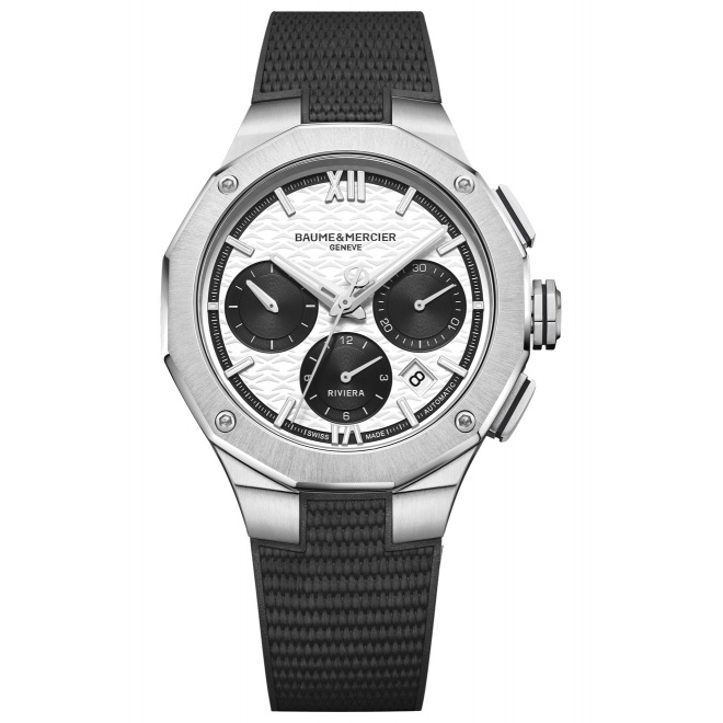 Baume & Mercier Riviera ∅41 mm - 10 ATM, correa de caucho