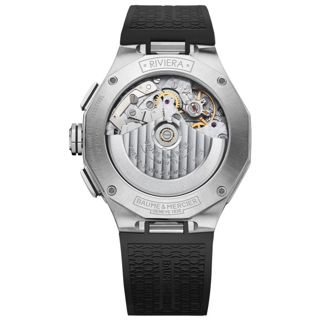 Baume & Mercier Riviera ∅41 mm - 10 ATM, correa de caucho