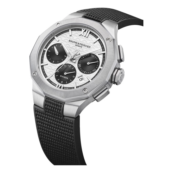 Baume & Mercier Riviera ∅41 mm - 10 ATM, correa de caucho