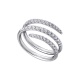 Anillo de oro blanco de 18 Kt con diamantes de 0,61 ct