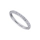 Alianza de oro blanco de 18 Kt con diamantes de 0,22 ct
