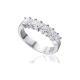 Alianza de oro blanco de 18 Kt con diamantes de 1,32 ct