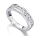 Anillo de oro blanco de 18 Kt con diamantes de 0,77 ct