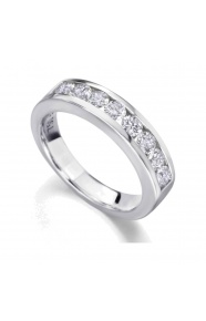 Anillo de oro blanco de 18 Kt con diamantes de 0,77 ct