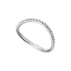 Anillo de oro blanco de 18 Kt con diamantes de 0,13 ct