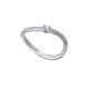 Anillo de oro blanco de 18 Kt con diamantes de 0,19 ct