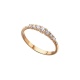 Anillo de oro rosa de 18 Kt con diamantes de 0,22 ct