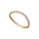 Anillo de oro rosa de 18 Kt con diamantes de 0,13 ct