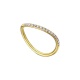 Anillo de oro amarillo de 18 Kt con diamantes de 0,13 ct