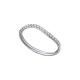 Anillo de oro blanco de 18 Kt con diamantes de 0,13 ct
