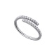 Anillo de oro blanco de 18 Kt con diamantes de 0,25 ct