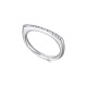 Anillo de oro blanco de 18 Kt con diamantes de 0,13 ct