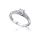 Anillo de oro blanco de 18 Kt con diamantes de 0,69 ct