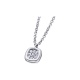 Colgante de oro blanco de 18 Kt con diamantes de 0,06 ct