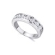 Alianza de oro blanco de 18 Kt con diamantes de 1,26 ct