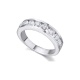 Alianza de oro blanco de 18 Kt con diamantes de 1,20 ct