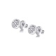Pendientes de oro blanco de 18 Kt con diamantes