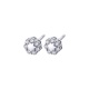 Pendientes de oro blanco de 18 Kt con diamantes de 0,39 ct