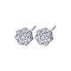 Pendientes de oro blanco de 18 Kt con diamantes de 0,48 ct