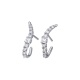 Pendientes de oro blanco de 18 Kt con diamantes de 0,47 ct