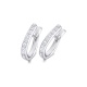 Pendientes de oro blanco de 18 Kt con diamantes de 0,62 ct