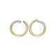 Pendientes de oro amarillo de 18 Kt con diamantes de 0,28 ct