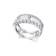 Anillo de oro blanco de 18 Kt con diamantes de 0,86 ct