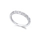 Anillo de oro blanco de 18 Kt con diamantes de 0,24 ct