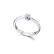 Anillo de oro rosa de 18 Kt con diamante de 0,05 ct