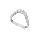Anillo de oro blanco de 18 Kt con diamantes de 0,76 ct