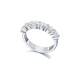Alianza de oro blanco de 18 Kt con diamantes de 1,64 ct